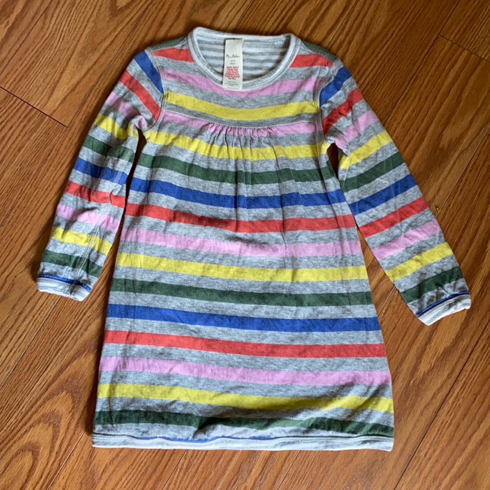 Girls Miniboden reversible organic cotton dress